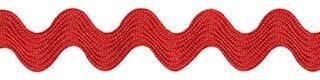 Rood zig-zag band 7 mm (ca. 32 meter)