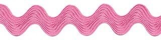 Roze zig-zag band 7 mm (ca. 32 meter)