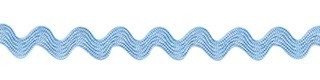 Licht blauw zig-zag band 4 mm (ca. 32 meter)