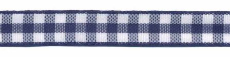 Ruit band donker blauw-wit 10 mm (ca. 45 m)