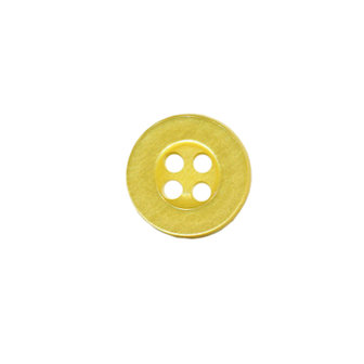 Knoop met 4 gaten geel 11 mm (ca. 100 stuks)