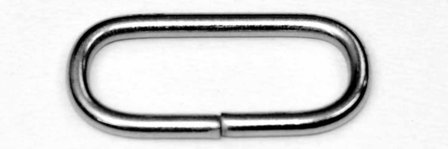 Metalen passant met ronde hoeken zilverkleurig ZWAAR 38 mm (ca. 25 stuks)