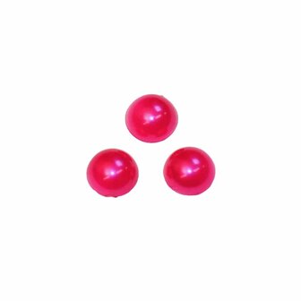 Flatback parel parelmoer fuchsia 10 x 4 mm (ca. 50 stuks)