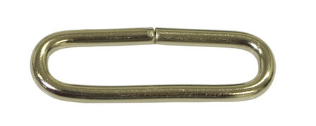 Metalen passant met ronde hoeken zilverkleurig ZWAAR 50 mm (ca. 25 stuks)