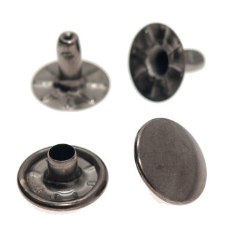 Holniet oud-zilverkleurig 13 mm (ca. 500 sets)