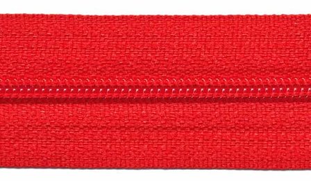 Nylon rits rood #519 maat 3 (ca. 5 m)