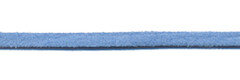 Imitatie suede veter jeans blauw 3 mm (ca. 10 m)