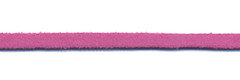 Imitatie suede veter fuchsia 3 mm (ca. 10 m)