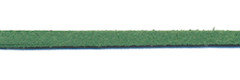 Imitatie suede veter grasgroen 3 mm (ca. 10 m)