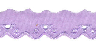 Broderie lila 25 mm (ca. 13,5 m)
