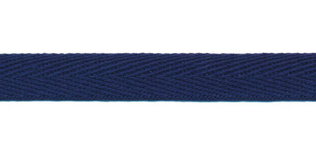 Donker blauw [#25] keperband 10 mm (ca. 32 m)