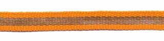 Oranje-zilver grosgrain/ribsband 7 mm (ca. 25 m)
