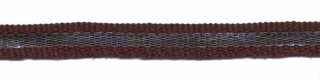 Bruin-zilver grosgrain/ribsband 7 mm (ca. 25 m)