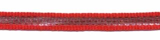 Rood-zilver grosgrain/ribsband 7 mm (ca. 25 m)