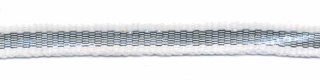 Wit-zilver grosgrain/ribsband 7 mm (ca. 25 m)