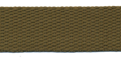 Tassenband 25 mm legergroen COTTON-LOOK (ca. 25 m)