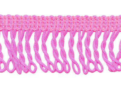 Franjeband gedraaid roze ca. 32 mm (ca. 16 meter)