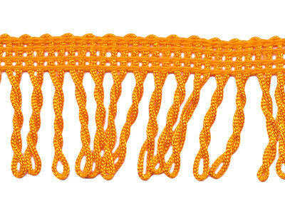 Franjeband gedraaid oranje ca. 32 mm (ca. 16 meter)