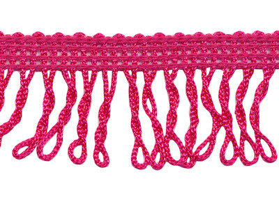 Franjeband gedraaid fuchsia ca. 32 mm (ca. 16 meter)