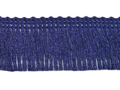 Franjeband donker blauw ca. 30 mm (ca. 16 meter)