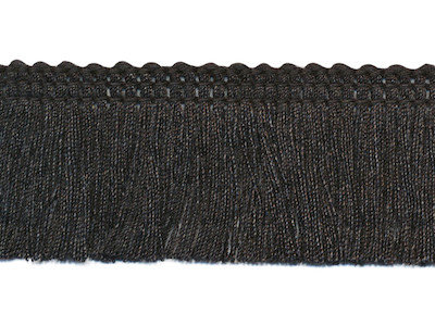 Franjeband zwart ca. 30 mm (ca. 16 meter)
