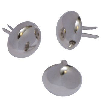 Metalen tasvoetjes zilverkleurig 20 mm (ca. 100 stuks)