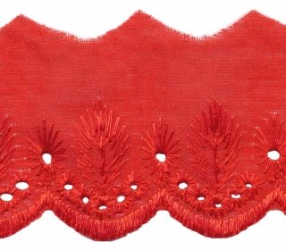 Broderie rood 50 mm (ca. 13,5 m)