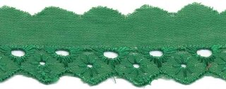 Broderie groen 25 mm (ca. 13,5 m)