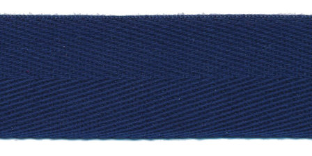 Donker blauw [#25] keperband 25 mm (ca. 16 m)