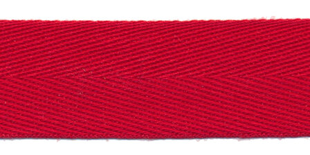 Rood [#10] keperband 25 mm (ca. 16 m)