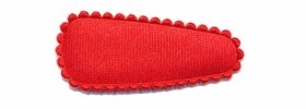 Haarkniphoesje satijn rood 3 cm (ca. 100 stuks)