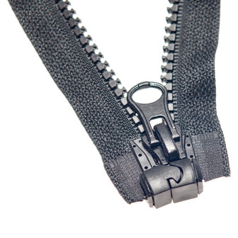 Teilbarer Rei&szlig;verschluss mit Magnetverschluss schwarz 80 cm (1 St&uuml;ck)