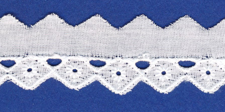 Broderie wit 25 mm (ca. 13,5 m)