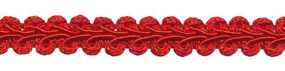 Galonband rood 9 mm (ca. 16 meter)