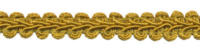 Galonband okergeel/goud 9 mm (ca. 16 meter)