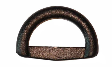 D-ring rond zwart kunststof 30 mm (10 stuks)