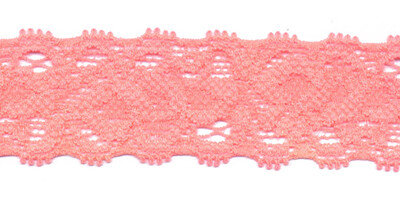 Elastisch kant NEON-roze/zalmroze ca. 22 mm (ca. 10 m)