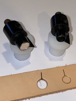 Stempelset voor gebruik in handpers - Holpijp 8 mm met sleuf van 8 mm