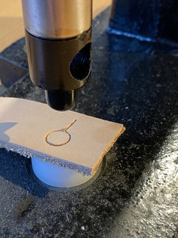 Stempelset voor gebruik in handpers - Holpijp 8 mm met sleuf van 8 mm