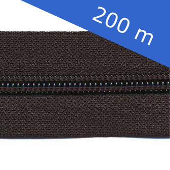 Nylon rits zwart #580 maat 5 (ca. 200 m)