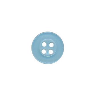Knoop met 4 gaten baby blauw 11 mm (ca. 100 stuks)