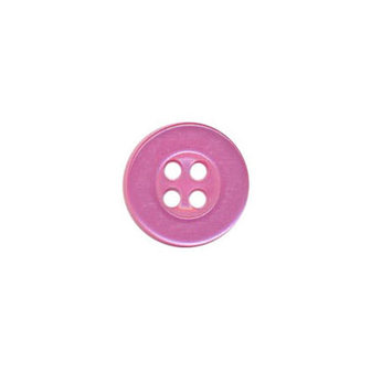 Knoop met 4 gaten roze 11 mm (ca. 100 stuks)