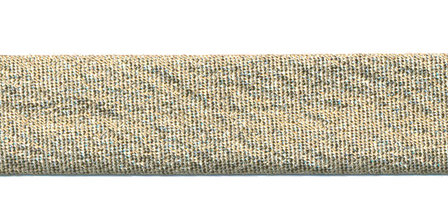Goud gevouwen lurex biaisband 18 mm (ca. 25 meter)
