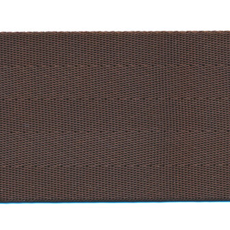 Tassenband autogordel-look 50 mm donker bruin STEVIG (ca. 5 m)