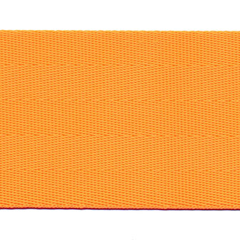 Tassenband autogordel-look 50 mm NEON oranje STEVIG (ca. 5 m)