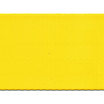 Tassenband autogordel-look 50 mm geel STEVIG (ca. 5 m)