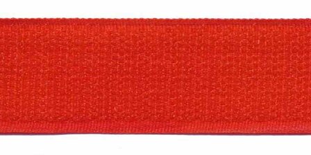 Klittenband 25 mm rood (ca. 25 m) - haak