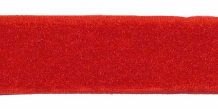 Klittenband 25 mm rood (ca. 25 m) - lus