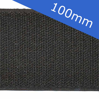 Klittenband 100 mm HAAK zwart (rol van ca. 25 m)