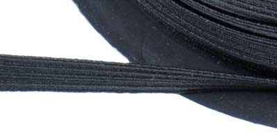Zwart elastiek ca. 10 mm (250 m)